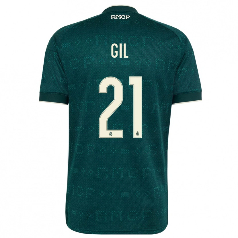 Danxen Homem Camisola Iker Gil #21 Cinza Ardósia Escuro Branco Alternativa 2026/27 Camisa