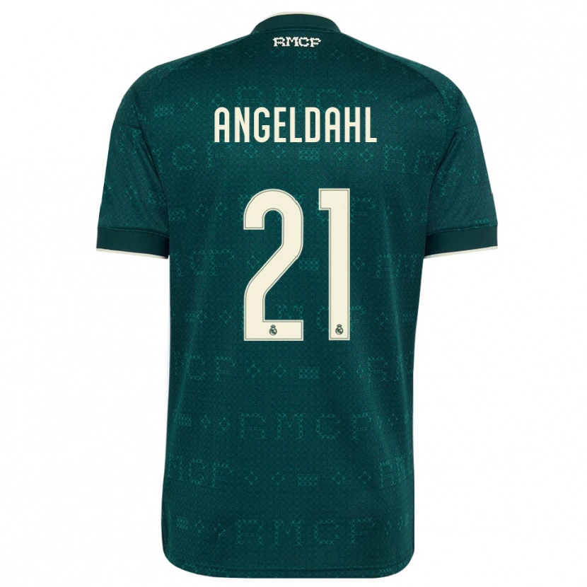 Danxen Homem Camisola Filippa Angeldahl #21 Cinza Ardósia Escuro Branco Alternativa 2026/27 Camisa