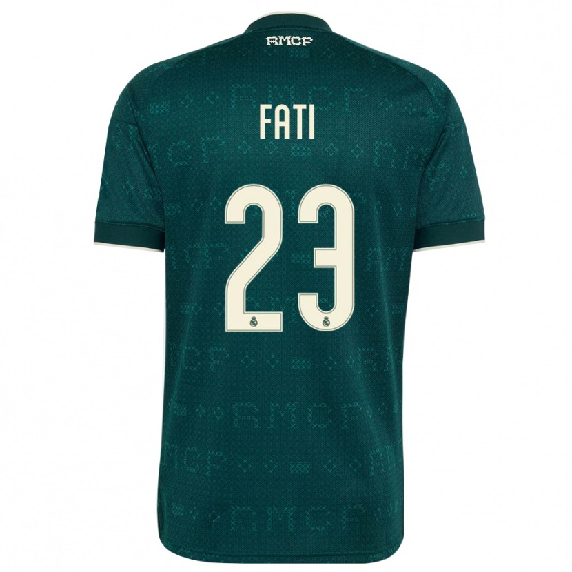 Danxen Homem Camisola Lamini Fati #23 Cinza Ardósia Escuro Branco Alternativa 2026/27 Camisa