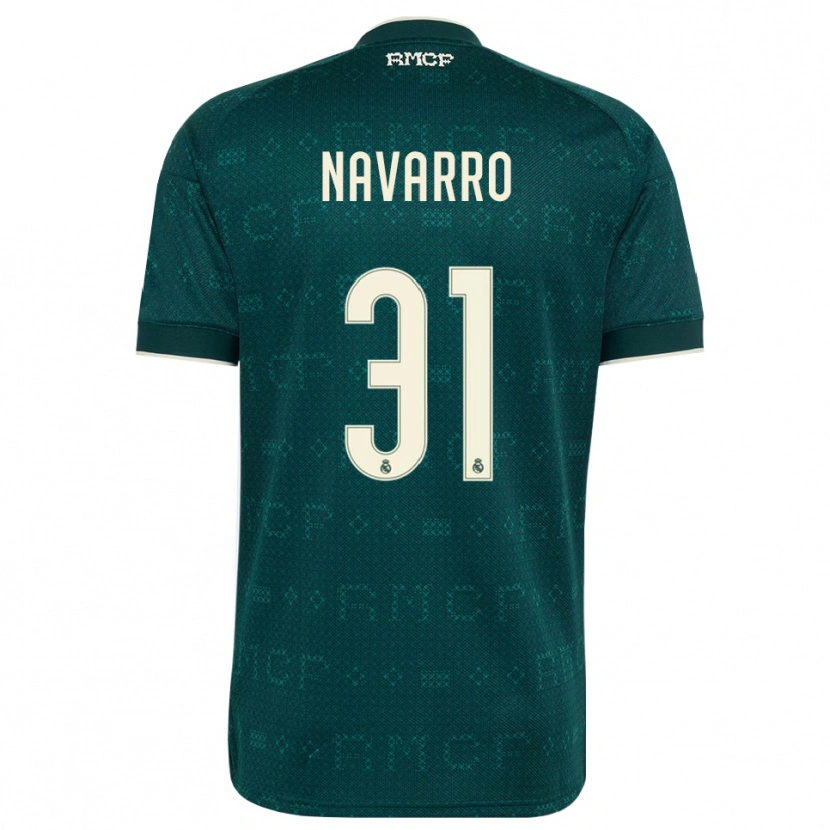 Danxen Homem Camisola Javi Navarro #31 Cinza Ardósia Escuro Branco Alternativa 2026/27 Camisa