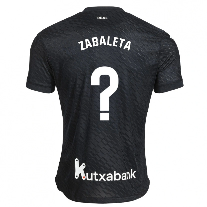 Danxen Homem Camisola Unax Zabaleta #0 Preto Branco Alternativa 2026/27 Camisa