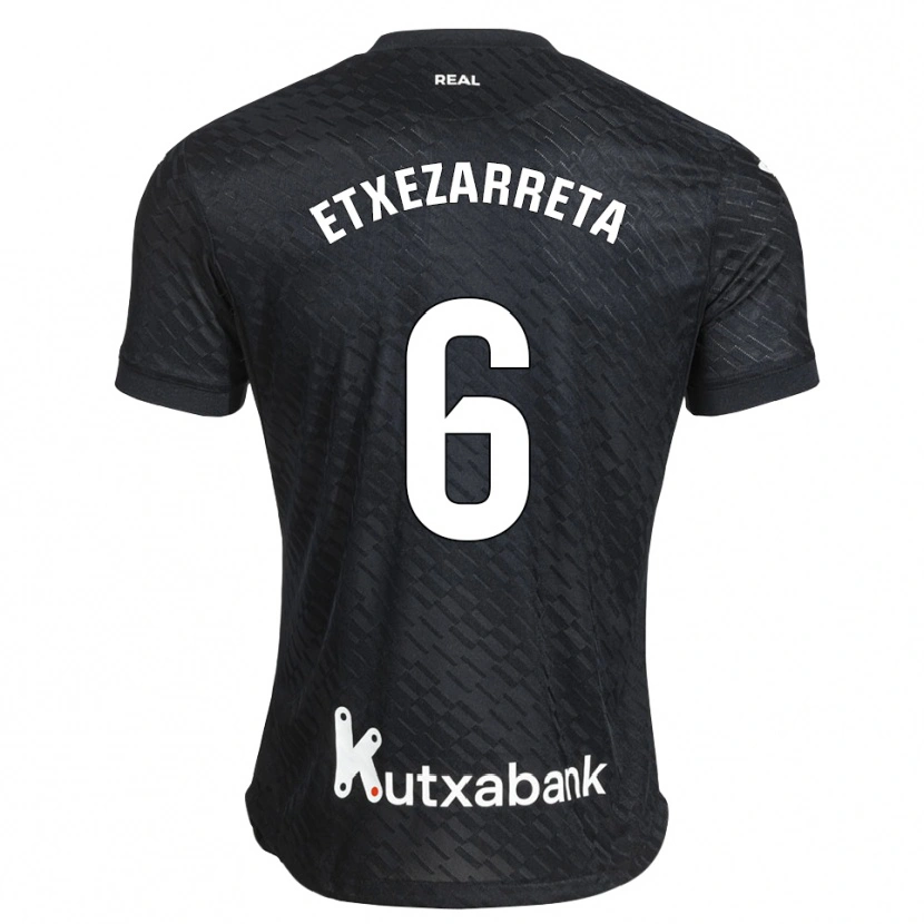 Danxen Homem Camisola Ane Etxezarreta Aierbe #6 Preto Branco Alternativa 2026/27 Camisa