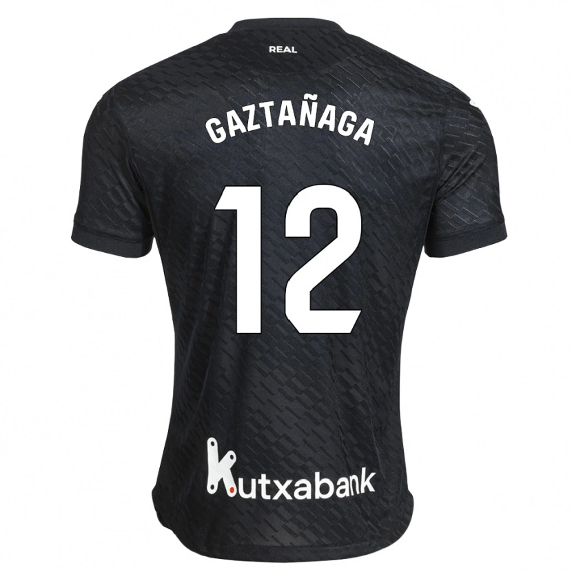 Danxen Homem Camisola Julen Gaztañaga #12 Preto Branco Alternativa 2026/27 Camisa