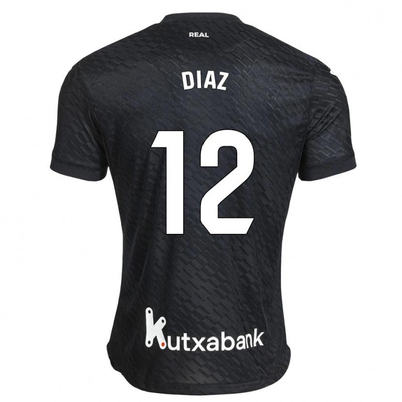 Danxen Homem Camisola Ekain Díaz #12 Preto Branco Alternativa 2026/27 Camisa