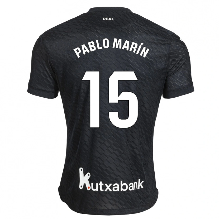 Danxen Homem Camisola Pablo Marín #15 Preto Branco Alternativa 2026/27 Camisa