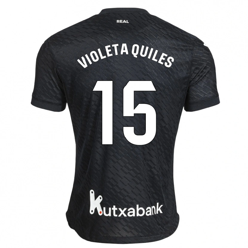 Danxen Homem Camisola Violeta Quiles #15 Preto Branco Alternativa 2026/27 Camisa