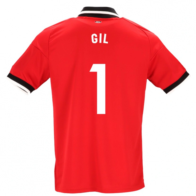 Danxen Homem Camisola David Gil #1 Preto Branco Vermelho Alternativa 2026/27 Camisa
