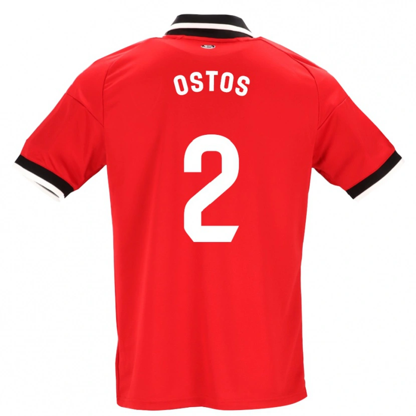 Danxen Homem Camisola Fran Ostos #2 Preto Branco Vermelho Alternativa 2026/27 Camisa
