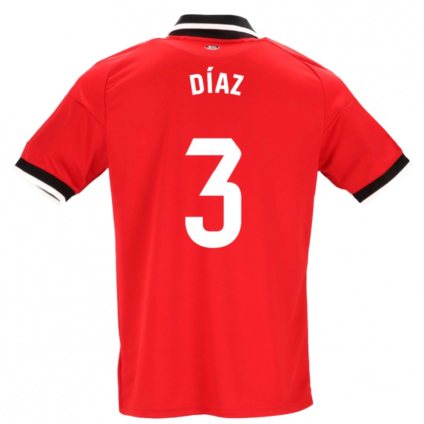 Danxen Homem Camisola Julio Díaz #3 Preto Branco Vermelho Alternativa 2026/27 Camisa