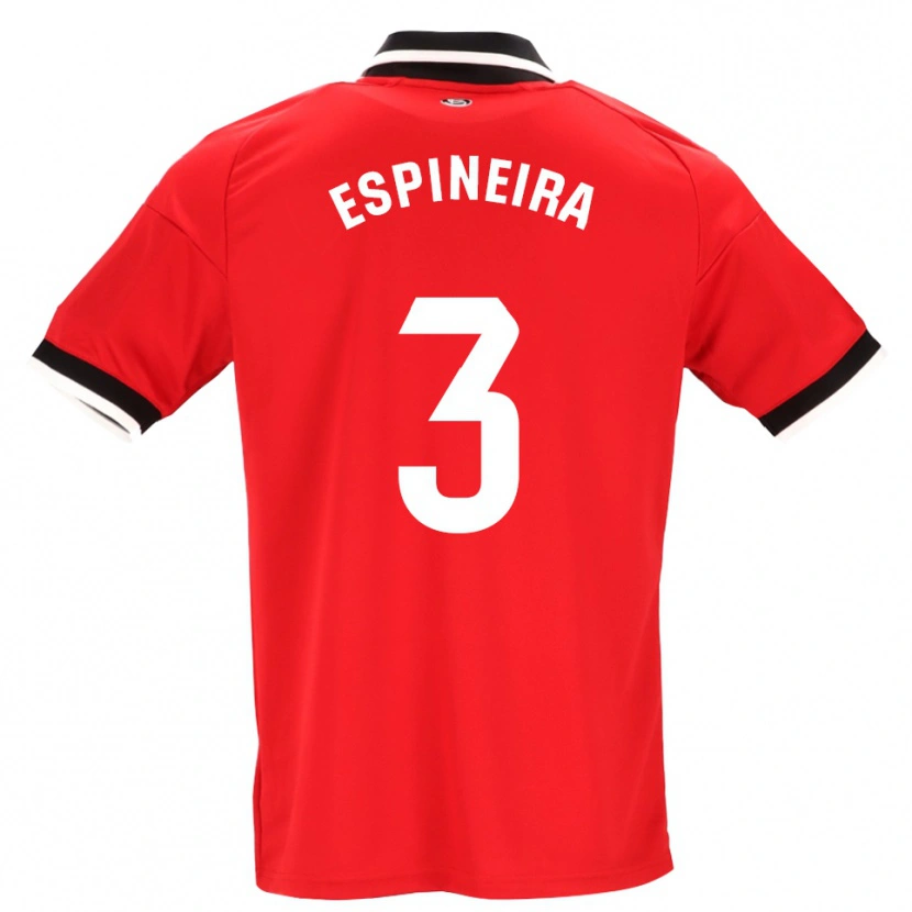 Danxen Homem Camisola Alberto Espiñeira #3 Preto Branco Vermelho Alternativa 2026/27 Camisa