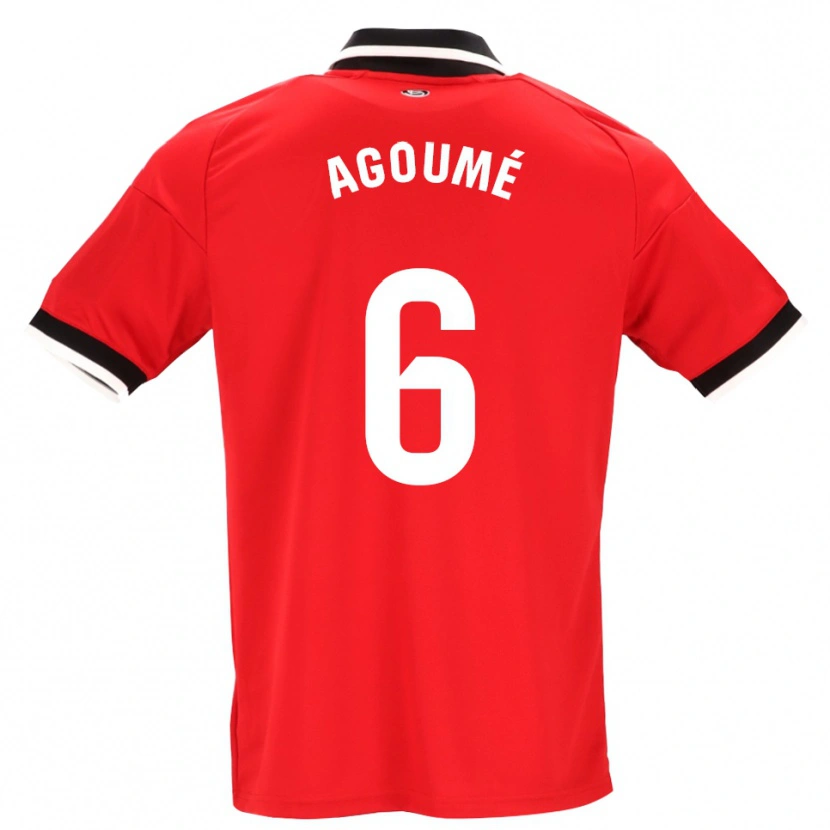 Danxen Homem Camisola Lucien Agoumé #6 Preto Branco Vermelho Alternativa 2026/27 Camisa