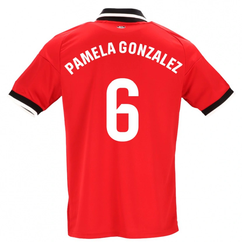 Danxen Homem Camisola Cinthia Pamela González Medina #6 Preto Branco Vermelho Alternativa 2026/27 Camisa
