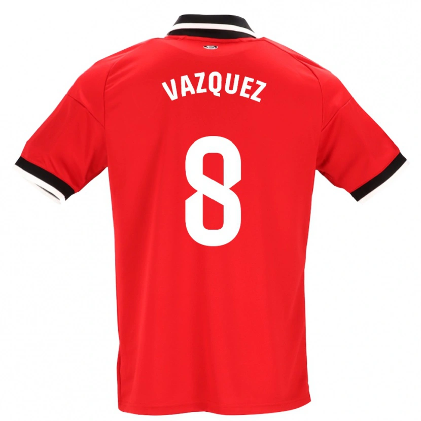 Danxen Homem Camisola Manolo Vazquez #8 Preto Branco Vermelho Alternativa 2026/27 Camisa