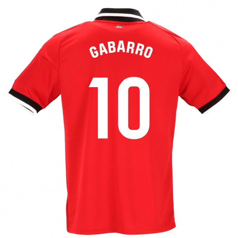 Danxen Homem Camisola María Inmaculada Gabarro Romero #10 Preto Branco Vermelho Alternativa 2026/27 Camisa