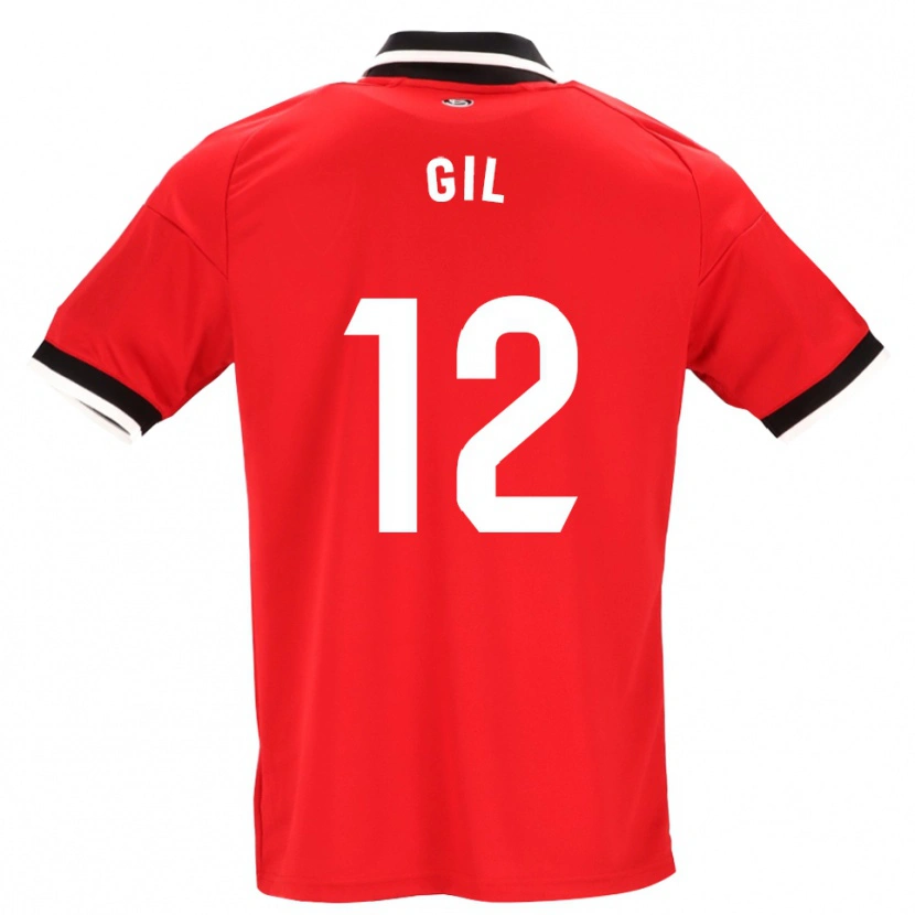 Danxen Homem Camisola Dani Gil #12 Preto Branco Vermelho Alternativa 2026/27 Camisa