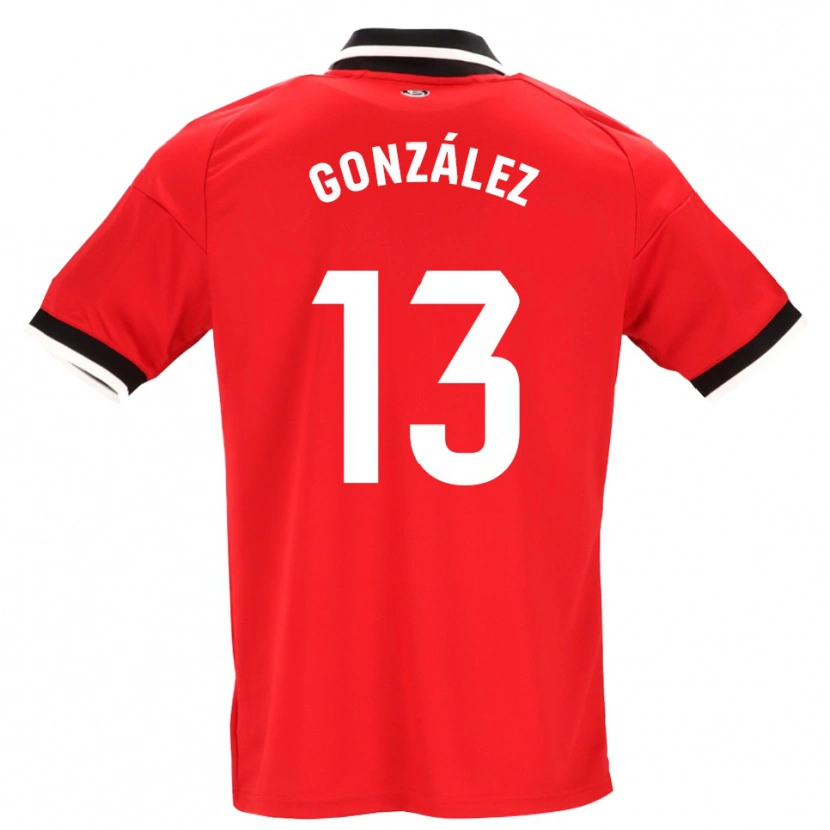 Danxen Homem Camisola Fran González #13 Preto Branco Vermelho Alternativa 2026/27 Camisa