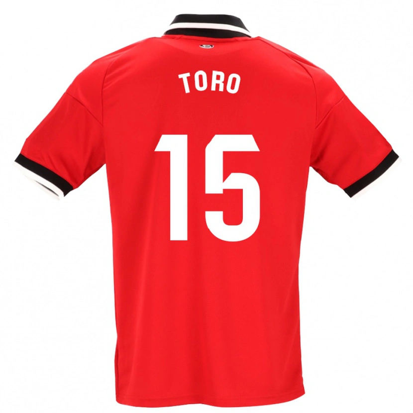 Danxen Homem Camisola Juanan Toro #15 Preto Branco Vermelho Alternativa 2026/27 Camisa
