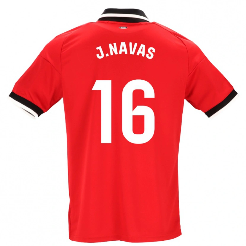Danxen Homem Camisola Jesus Navas #16 Preto Branco Vermelho Alternativa 2026/27 Camisa