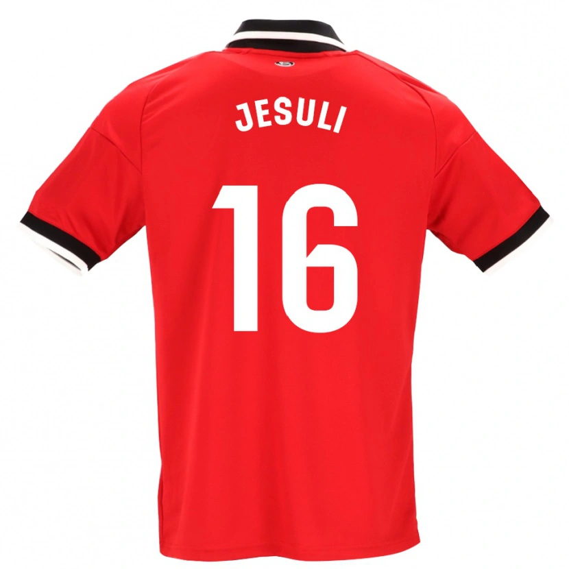 Danxen Homem Camisola Jesuli #16 Preto Branco Vermelho Alternativa 2026/27 Camisa