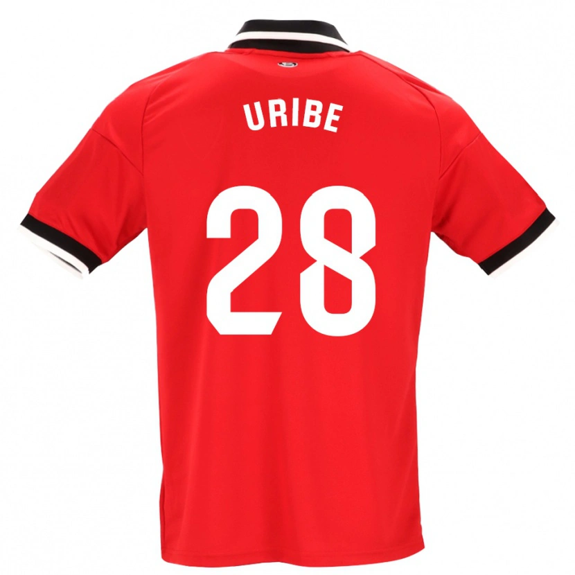 Danxen Homem Camisola Raúl Uribe #28 Preto Branco Vermelho Alternativa 2026/27 Camisa