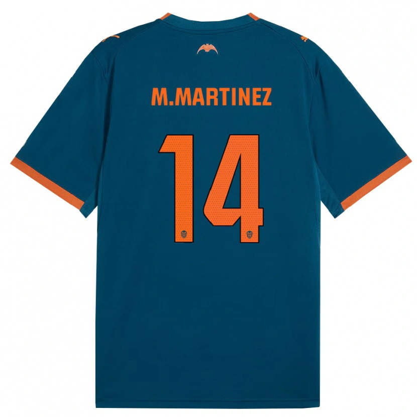Danxen Homem Camisola Marc Martinez #14 Azul Aço Laranja Alternativa 2026/27 Camisa