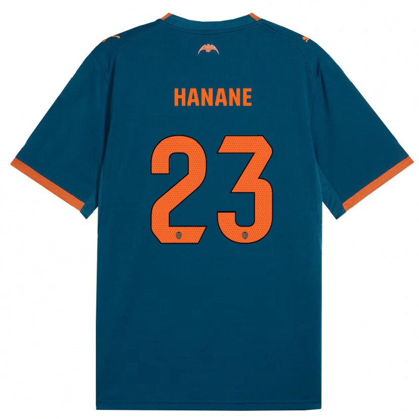 Danxen Homem Camisola Hanane Ait El Haj #23 Azul Aço Laranja Alternativa 2026/27 Camisa