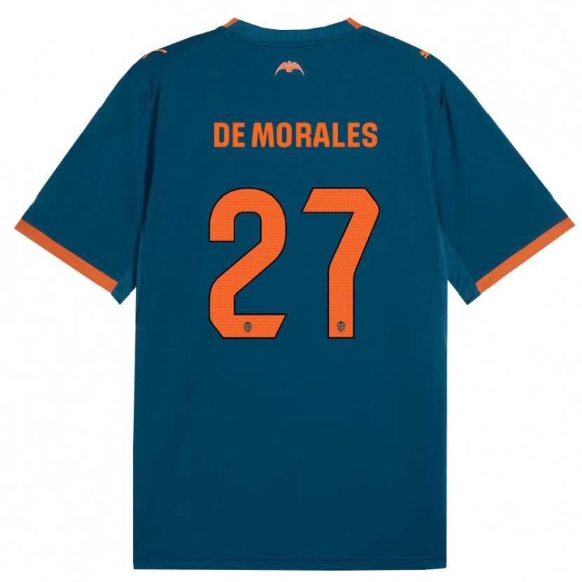 Danxen Homem Camisola Rubén Muñoz De Morales #27 Azul Aço Laranja Alternativa 2026/27 Camisa