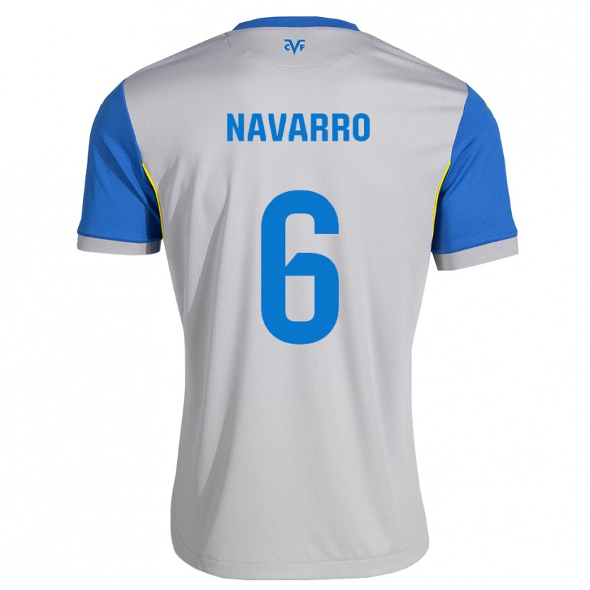 Danxen Homem Camisola Pau Navarro #6 Azul Dodger Cinza Alternativa 2026/27 Camisa