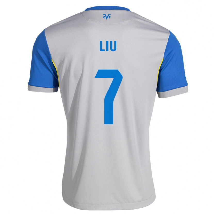 Danxen Homem Camisola Kaiyuan Liu #7 Azul Dodger Cinza Alternativa 2026/27 Camisa