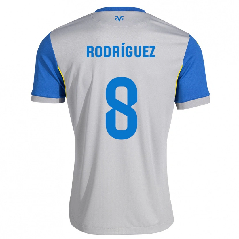 Danxen Homem Camisola Unai Rodríguez #8 Azul Dodger Cinza Alternativa 2026/27 Camisa