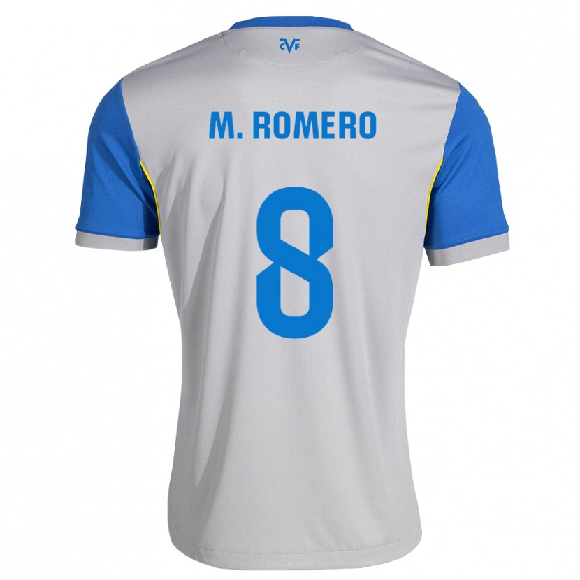 Danxen Homem Camisola María Romero #8 Azul Dodger Cinza Alternativa 2026/27 Camisa