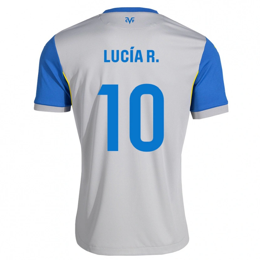 Danxen Homem Camisola Lucía Romero #10 Azul Dodger Cinza Alternativa 2026/27 Camisa