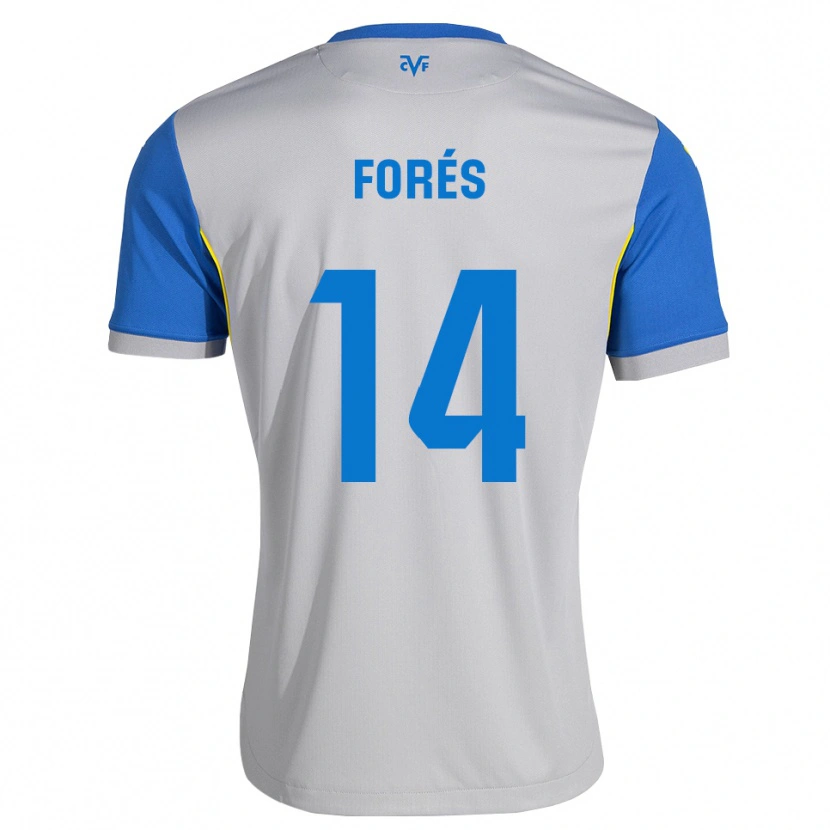 Danxen Homem Camisola Arnau Forés #14 Azul Dodger Cinza Alternativa 2026/27 Camisa