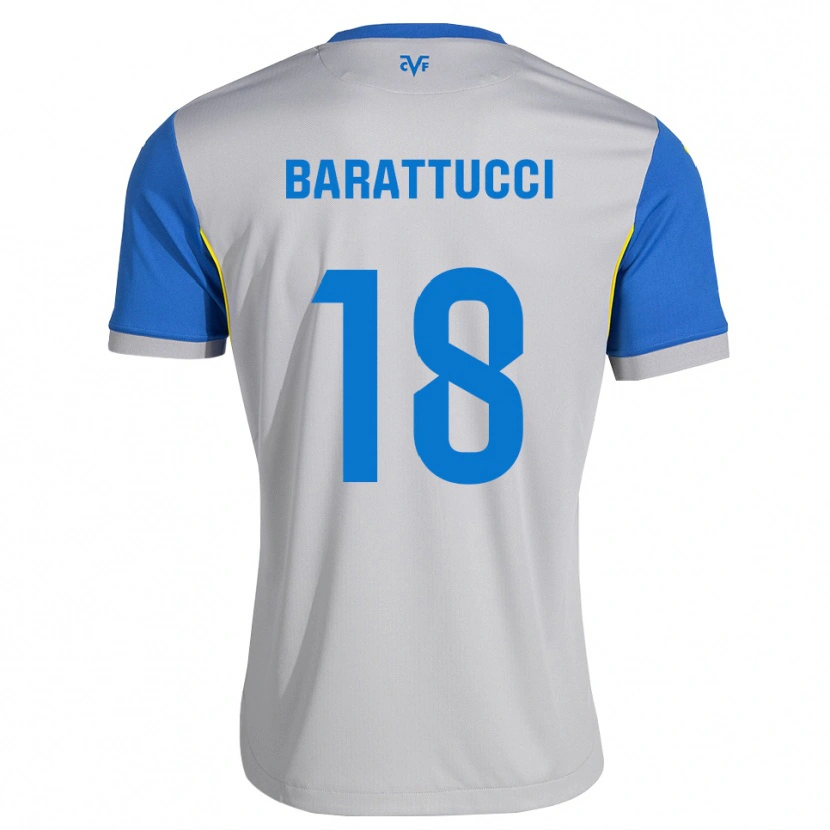 Danxen Homem Camisola Nico Barattucci #18 Azul Dodger Cinza Alternativa 2026/27 Camisa