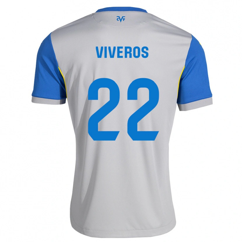 Danxen Homem Camisola Facundo Viveros #22 Azul Dodger Cinza Alternativa 2026/27 Camisa