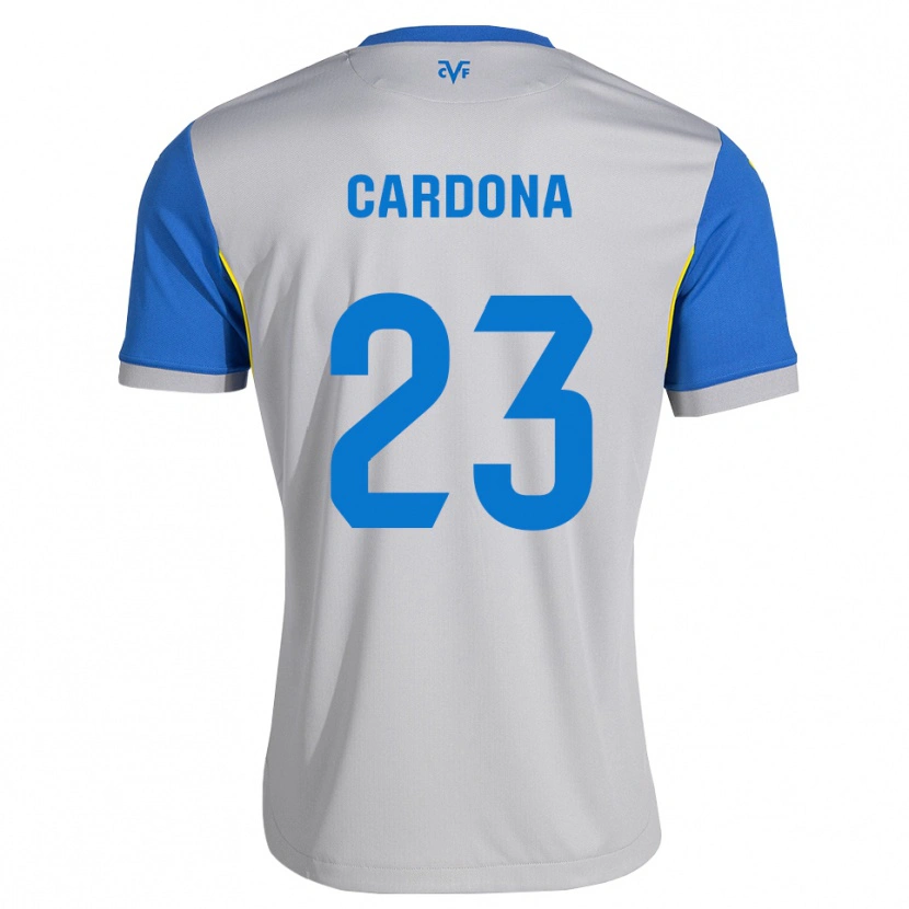 Danxen Homem Camisola Sergi Cardona #23 Azul Dodger Cinza Alternativa 2026/27 Camisa