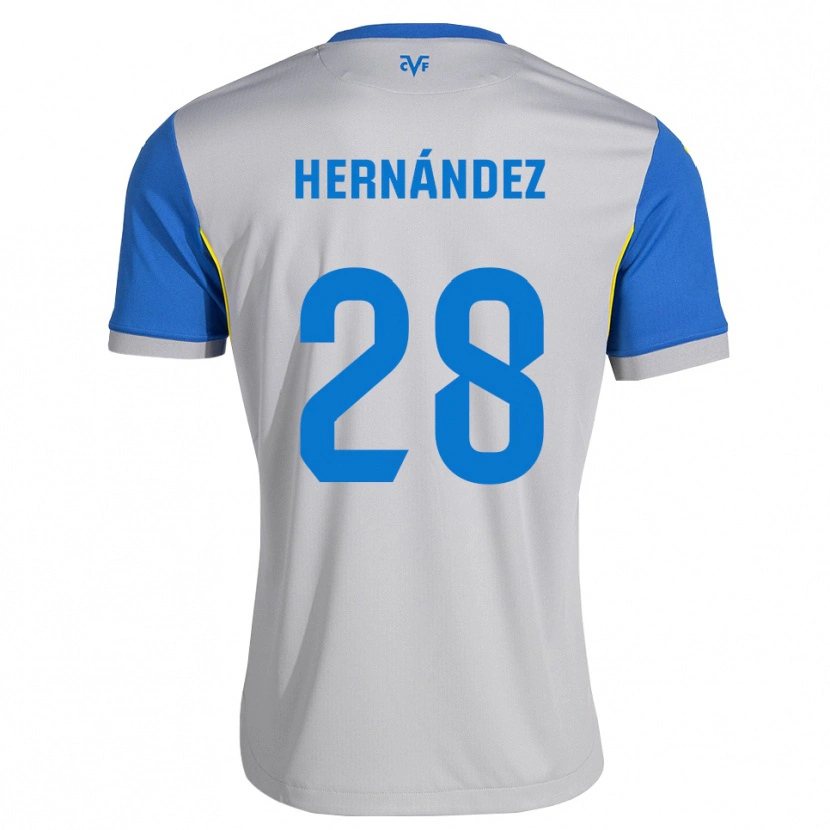 Danxen Homem Camisola Gerard Hernández #28 Azul Dodger Cinza Alternativa 2026/27 Camisa
