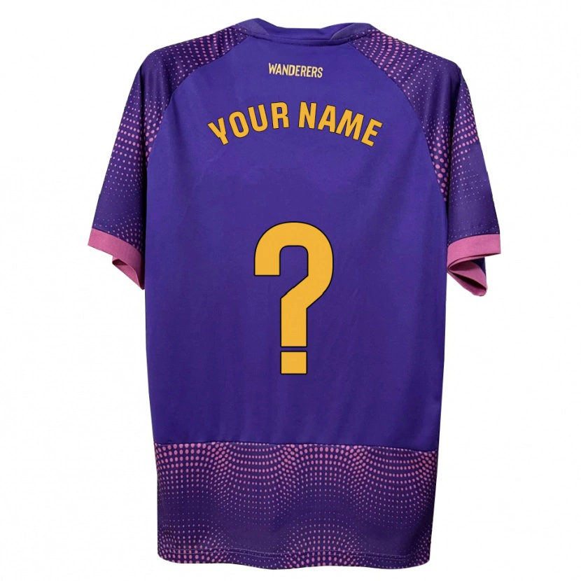 Danxen Homem Camisola Seu Nome #0 Branco Rosa Roxo Alternativa 2026/27 Camisa
