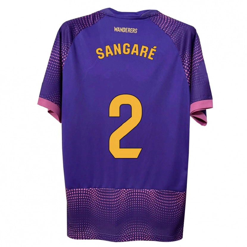Danxen Homem Camisola Buba Sangaré #2 Branco Rosa Roxo Alternativa 2026/27 Camisa
