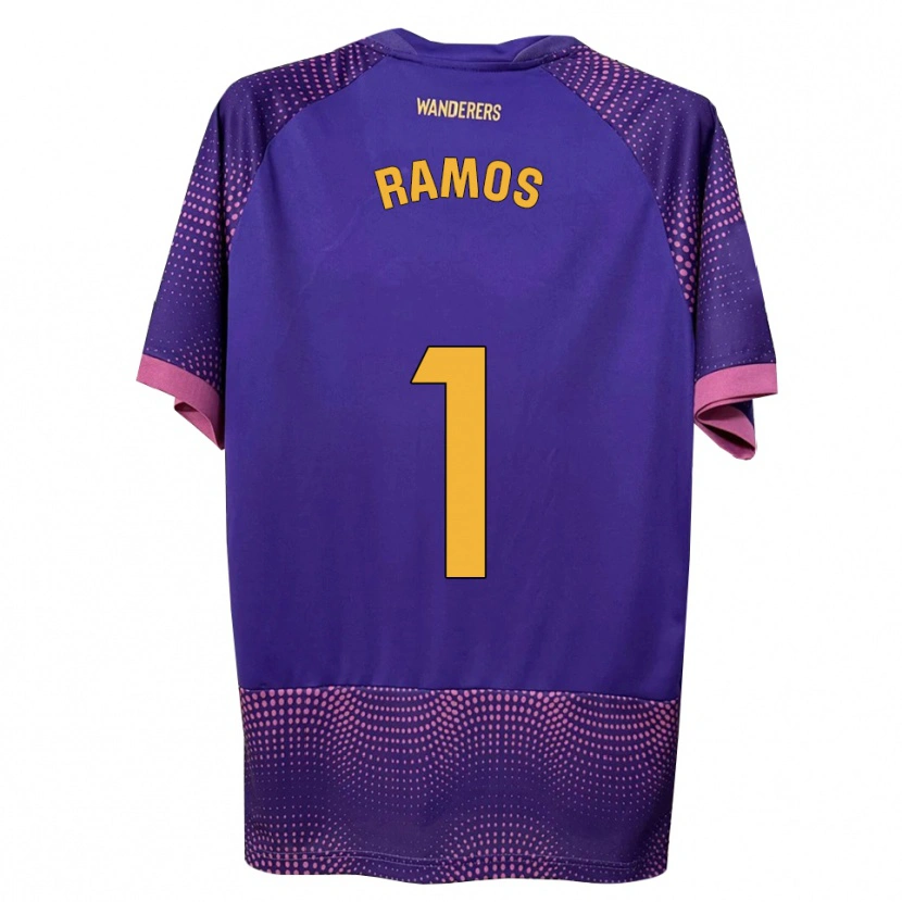 Danxen Homem Camisola Alejandro Ramos #1 Branco Rosa Roxo Alternativa 2026/27 Camisa
