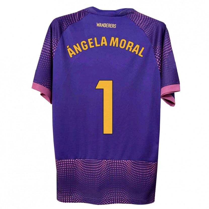 Danxen Homem Camisola Ángela Moral Ferrer #1 Branco Rosa Roxo Alternativa 2026/27 Camisa