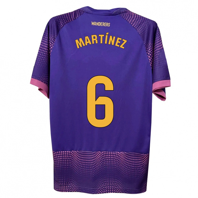 Danxen Homem Camisola Antonio Martínez #6 Branco Rosa Roxo Alternativa 2026/27 Camisa