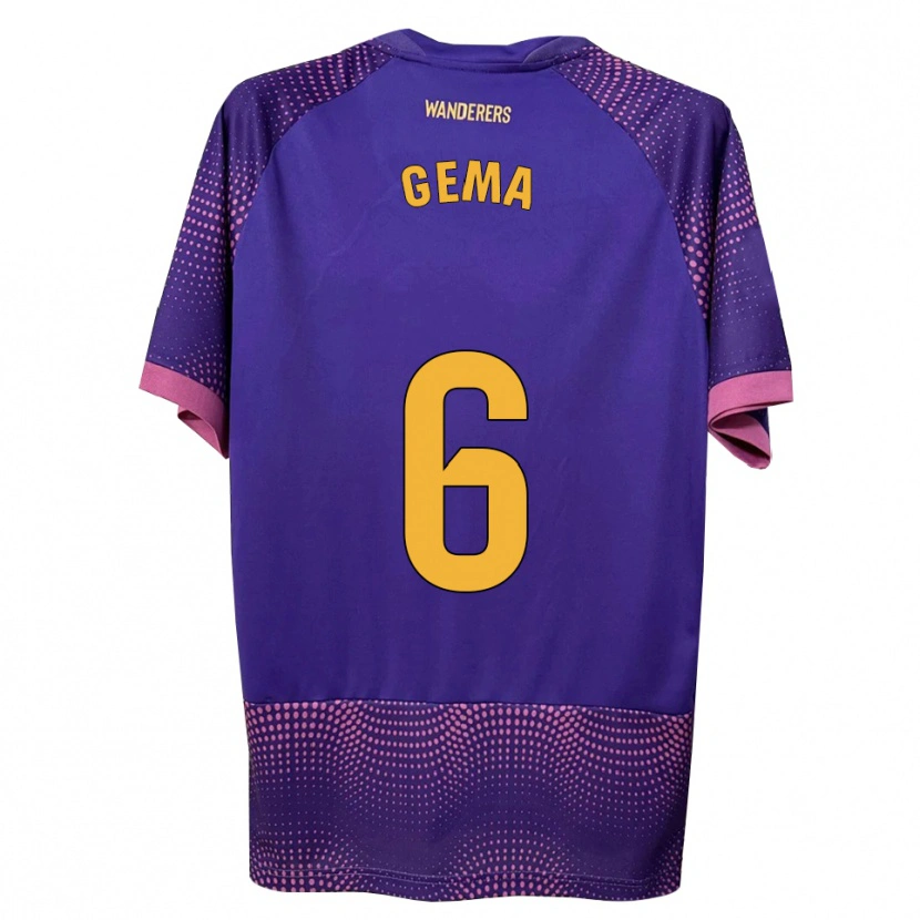 Danxen Homem Camisola Gema Climent #6 Branco Rosa Roxo Alternativa 2026/27 Camisa
