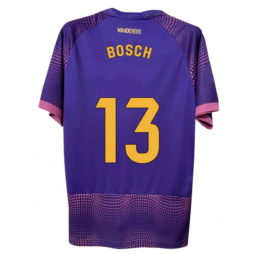 Danxen Homem Camisola Owen Bosch #13 Branco Rosa Roxo Alternativa 2026/27 Camisa