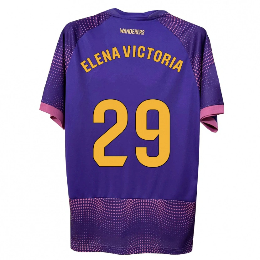 Danxen Homem Camisola Elena Victoria Mas Berna #29 Branco Rosa Roxo Alternativa 2026/27 Camisa