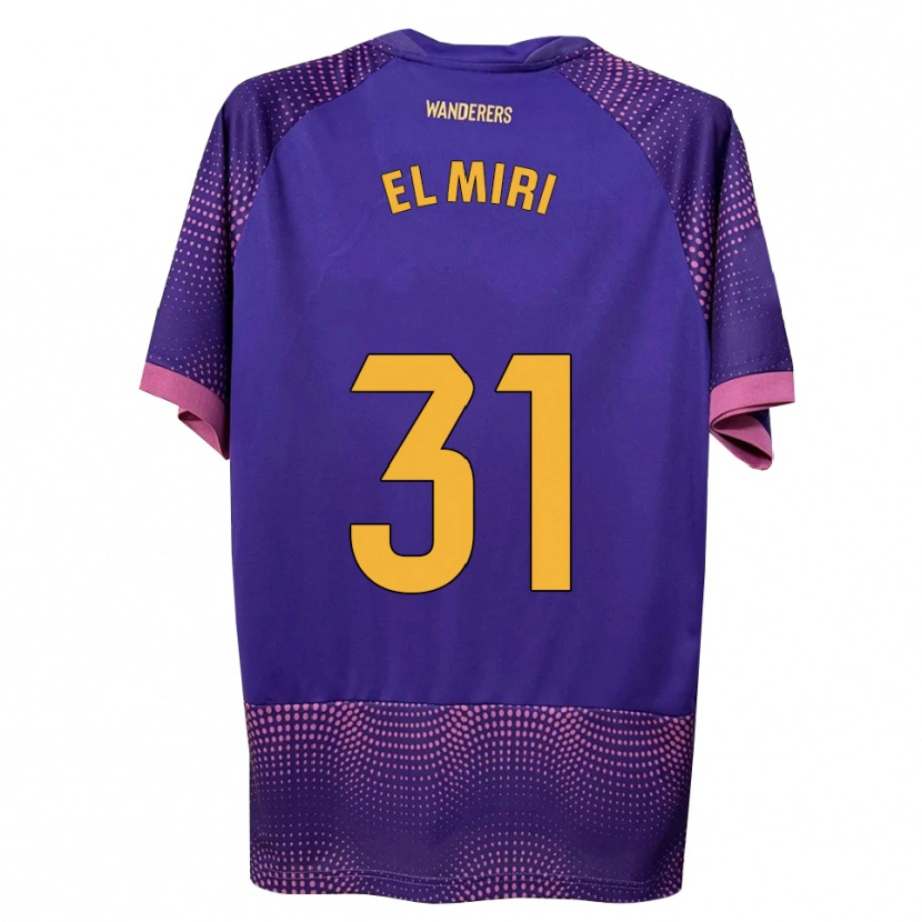 Danxen Homem Camisola Walid El Miri #31 Branco Rosa Roxo Alternativa 2026/27 Camisa