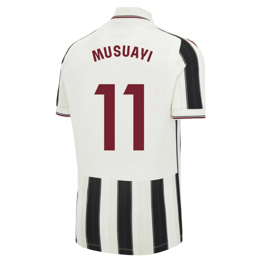 Danxen Homem Camisola Yanis Musuayi #11 Preto Branco Vermelho Alternativa 2026/27 Camisa