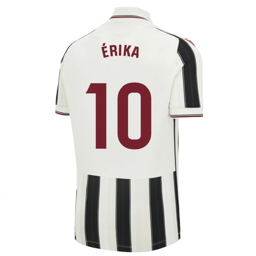 Danxen Homem Camisola Érika González #10 Preto Branco Vermelho Alternativa 2026/27 Camisa