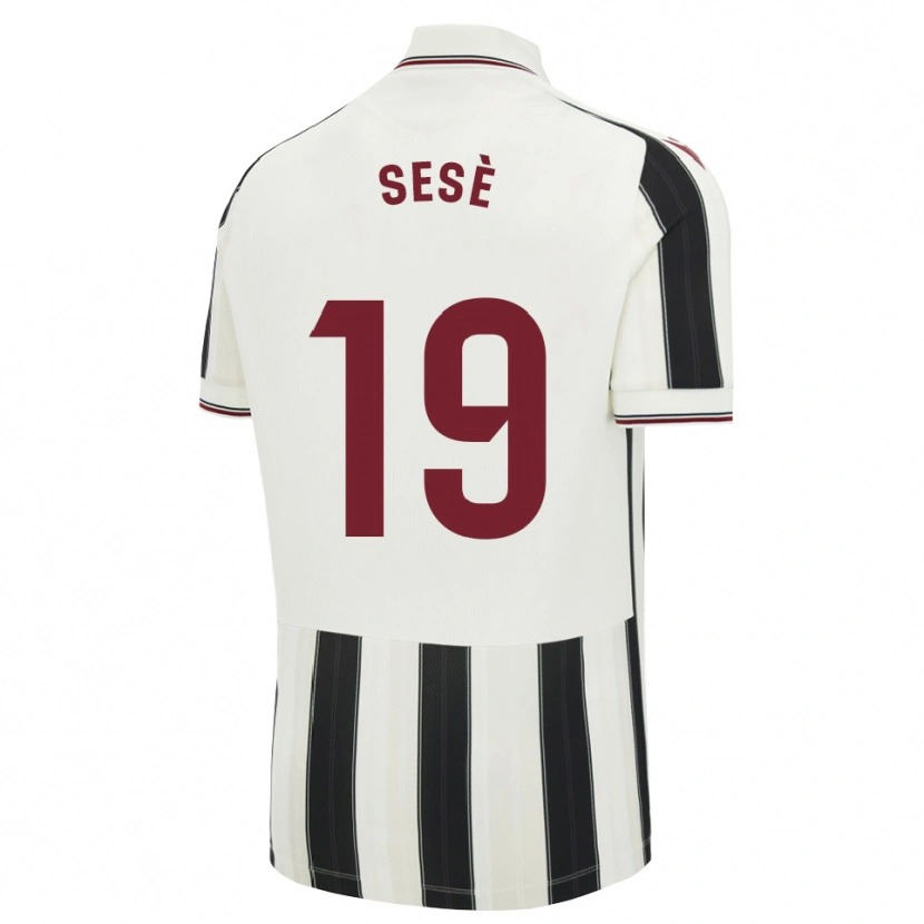Danxen Homem Camisola Mario Sesè #19 Preto Branco Vermelho Alternativa 2026/27 Camisa