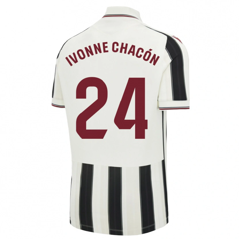 Danxen Homem Camisola Ivonne Chacón #24 Preto Branco Vermelho Alternativa 2026/27 Camisa